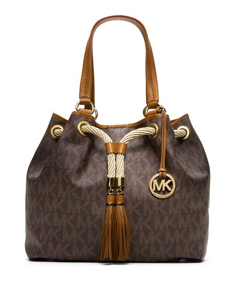 brown tie dye michael kors marina bag|Michael Kors Large Marina Canvas Brown Tie.